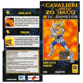 Seiya VHS DeAgostini, Italie 2001